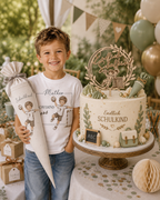 Personalisiertes Einschulungs-T-Shirt „Endlich Schulkind 2026“ – Handball Motiv mit Wunschname