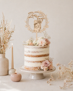 Caketopper Taufe Mädchen mit Lebensbaum aus Lindenholz