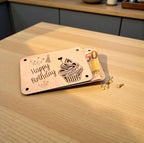 Geldgeschenk Cupcake aus Holz