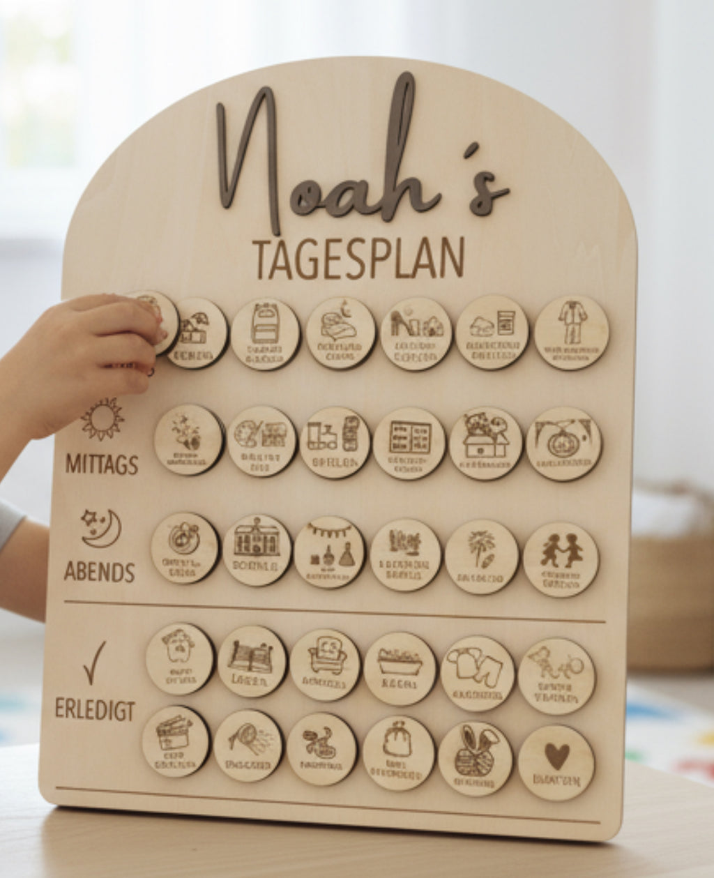 Personalisiertes Türschild Holz mit Name – Namensschild Kinderzimmer