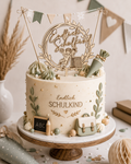 Caketopper Handball zur Einschulung – Endlich Schulkind aus Holz