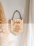 Personalisiertes Türschild Holz mit Name – Namensschild Kinderzimmer