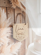 Personalisiertes Türschild Holz mit Name – Namensschild Kinderzimmer