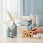 Personalisiertes Geldgeschenk zur Taufe aus Holz – handgemachte Geschenkverpackung