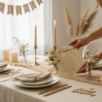 Zeit-Gutschein aus Holz mit Trockenblumen – liebevolles Geschenk für Mama, Papa, Freundin oder Freund