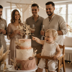 Caketopper Taufe Holz personalisiert mit Namen – Tortenstecker zur Taufe