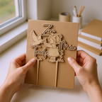 Caketopper Taufe Holz personalisiert mit Namen – Tortenstecker zur Taufe