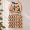 Theos Adventskalender mit 24 Säckchen und Sternenanhängern – mit KI in Szene gesetzt