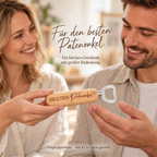 Gravierter Holz-Flaschenöffner als Geschenk an den Patenonkel – KI-Szene