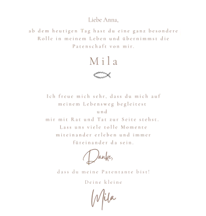 Patenbrief · Klassisch