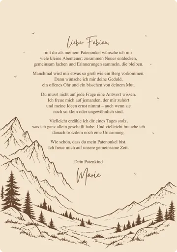 Design 1 / Text 1 · Komplette Gravur