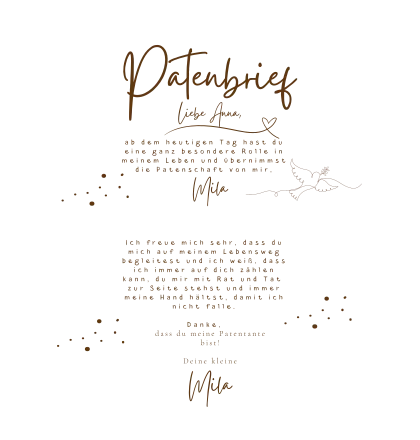 Fotorahmen · Taube & Punkte