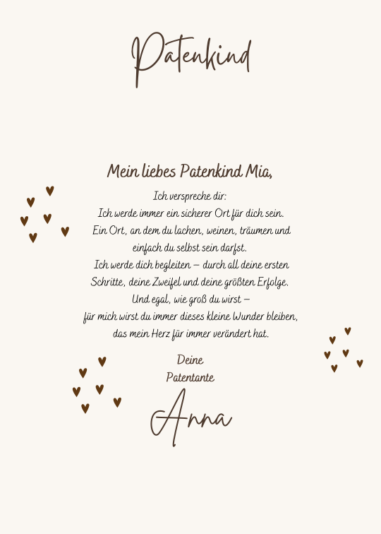 Patenkindertexte